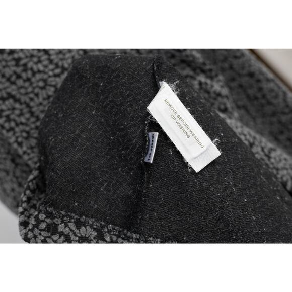 Loft Size 8 Dress Knit A-Line Floral Short Sleeve Black Gray - Picture 5 of 6